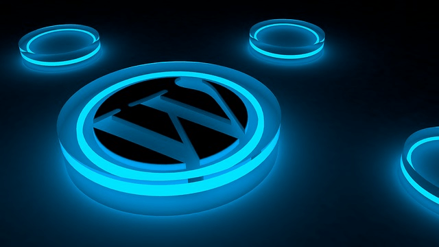 WordPress, logo, glow, site